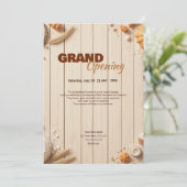 Bakkerij Grand Opening Invitation Sjabloon (Staand voorkant)