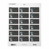 Bakkerij Handgereedschap Bloemen Goud Confetti Etiket (Full Sheet)