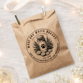 Bakkerij hondenkoekje van ambachtelijke bakkerij bedankzakje (Geknipt)