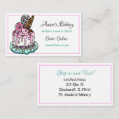 Bakkerij | Ice Cream Cake Baking Business Visitekaartje (Voorkant / Achterkant)