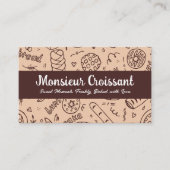 Bakkerij Illustratie Doodles Visitekaartje (Voorkant)