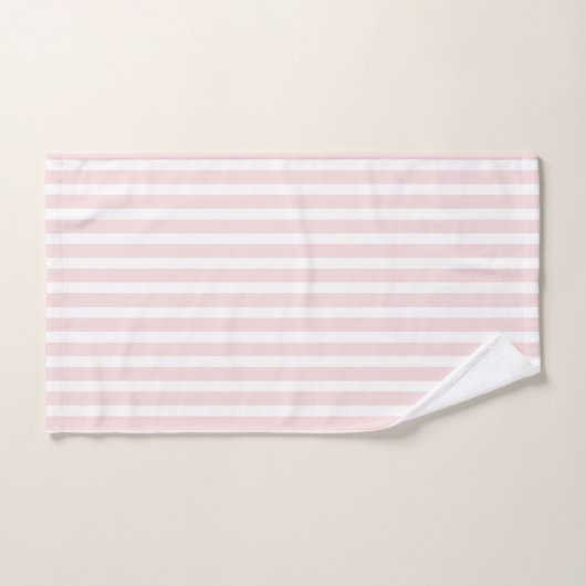 bakkerij in Parijs | Roze en wit gestreept Handdoek (Handdoek)