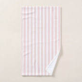 bakkerij in Parijs | Roze en wit gestreept Handdoek (Handdoek)