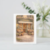 Bakkerij in vintage stijl briefkaart (Staand voorkant)