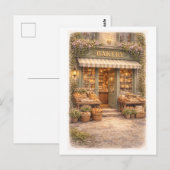 Bakkerij in vintage stijl briefkaart (Voorkant / Achterkant)