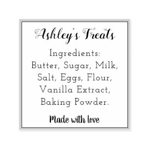 Bakkerij Ingrediënten Zelfgemaakte Gebakken Goeder Zelfinktende Stempel