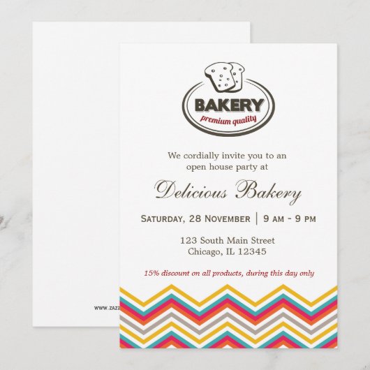 Bakkerij Kaart (Voorkant / Achterkant)