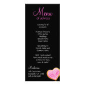 Bakkerij Kaart Cupcake roze goud elegant (Achterkant)