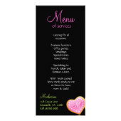 Bakkerij Kaart Cupcake Roze Lime Green Elegant (Achterkant)