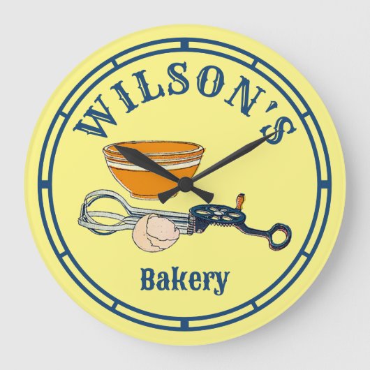  bakkerij keuken Sjabloon Grote Klok (Voorkant)