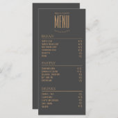 Bakkerij Kleine Café Tafel Menu (Voorkant / Achterkant)