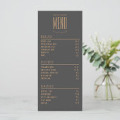 Bakkerij Kleine Café Tafel Menu (Staand voorkant)