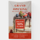 Bakkerij Kleine Zaken Grootse Opening Spandoek (Verticaal)