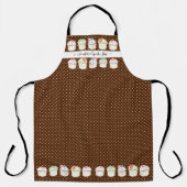 Bakkerij Koeken Winkel Waterverf Floral Sprinkles Schort (Voorkant)