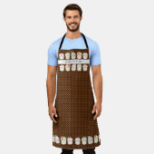 Bakkerij Koeken Winkel Waterverf Floral Sprinkles Schort (Gedragen)