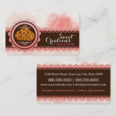 Bakkerij Koekjes Sweet Business Visitekaartje (Voorkant / Achterkant)