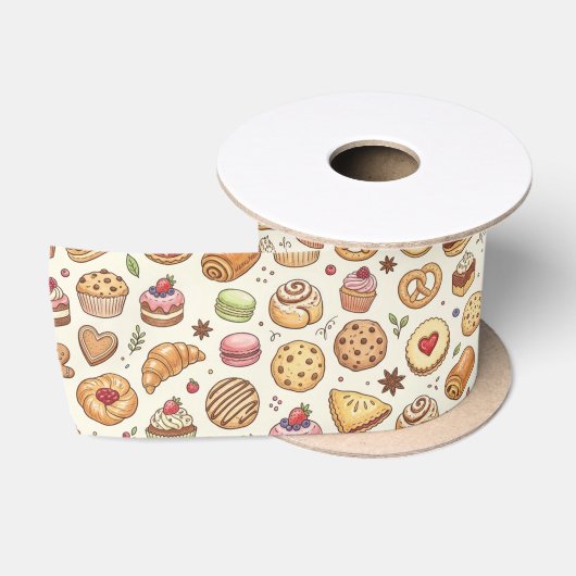 Bakkerij Koekjes Taart Dessert Satijnen Lint (Spoel)