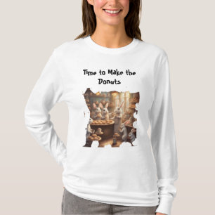 Bakkerij Konijnen Tijd om de Donuts te Maken Grafi T-shirt