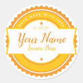 Bakkerij Label Keuken Sticker (Voorkant)