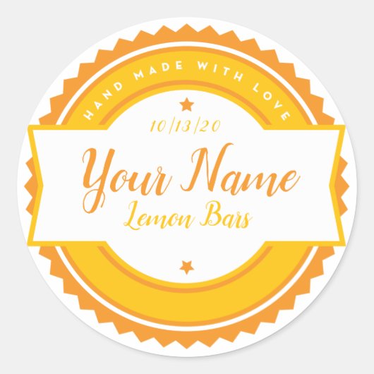 Bakkerij Label Keuken Sticker (Voorkant)