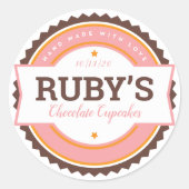 Bakkerij Label Keuken Sticker (Voorkant)