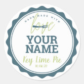 Bakkerij Label Keuken Sticker (Voorkant)