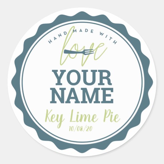 Bakkerij Label Keuken Sticker (Voorkant)