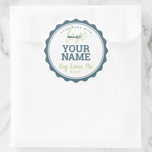 Bakkerij Label Keuken Sticker (Tas)