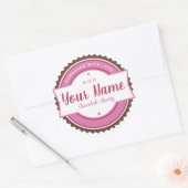 Bakkerij Label Keuken Sticker Chocolade Kers (Envelop)