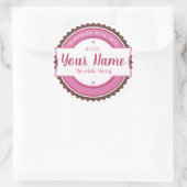 Bakkerij Label Keuken Sticker Chocolade Kers (Tas)