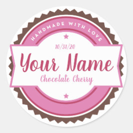 Bakkerij Label Keuken Sticker Chocolade Kers