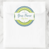 Bakkerij Label Keuken Sticker Key Lime (Tas)