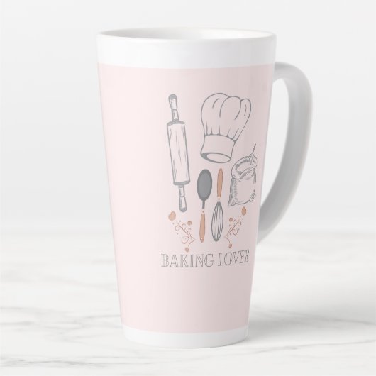 bakkerij latte mok (Rechterhoek)