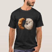 Bakkerij Liefhebber Kat – Croissant Kitty T-shirt (Voorkant)