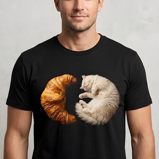 Bakkerij Liefhebber Kat – Croissant Kitty T-shirt