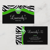 Bakkerij - Limoen - Zebra Visitekaartje (Voorkant / Achterkant)