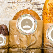 Bakkerij Logo Boho Ronde Sticker