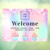 Bakkerij-logo, holografisch raamsticker (Vel 3)