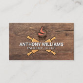 Bakkerij-Logo | Hout Visitekaartje (Voorkant)