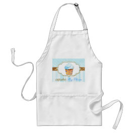 Bakkerij Logo in Soft Blue Standaard Schort
