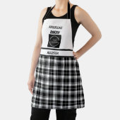 Bakkerij logo Naam Zwart & Wit Plaid Schort (Insitu)