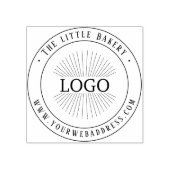 Bakkerij Logo Wood Art Stamp Rubberstempel (Afrduk)