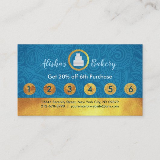 Bakkerij Loyalty-Visitekaartjes Visitekaartje (Voorkant)