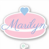 Bakkerij Macarons Zoetigheden Bakker Sticker (Voorkant)