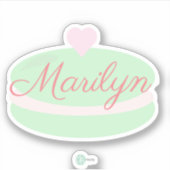 Bakkerij Macarons Zoetigheden Bakker Sticker (Voorkant)