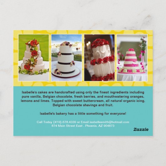 Bakkerij Mail-out Flyer/Briefkaart Briefkaart (Achterkant)