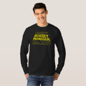 Bakkerij Manager Ruimte Achterkant Ontwerp T-shirt (Voorkant volledig)