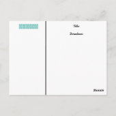  bakkerij meisje chef-kok taart taart recept kaart (Achterkant)