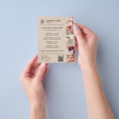 Bakkerij Menu Aangepast Logo QR Code Mocha Bruin (Hand)