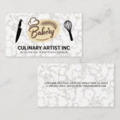 bakkerij | mes | Whisk Logo Visitekaartje (Voorkant / Achterkant)